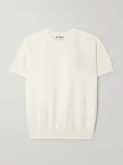 [ÉTERNE] ÉTERNE - Sonny Embroidered Cotton-jersey Sweatshirt - Beige - x small x small Neutrals