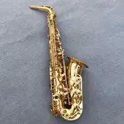 New 275 Alto Saxophone Brass Instrument Gold Lacquer Sax with Case --