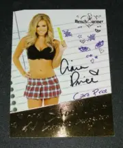 2014 Benchwarmer CIARA PRICE Hot For Teacher #3 SCHOOL GIRLS Auto PLAYBOY Sexy