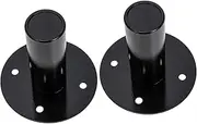 NUOBESTY 2 Pcs Speaker Tray Stand Durable Metal Speaker Support Bracket for Amplifiers CD Players and Heavy Load Capacity Floors and Furniture