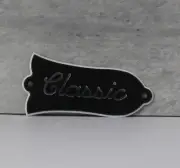Truss Rod Cover for Gibson Les Paul Classic Guitars 2ply w/ Screws - Silver Font