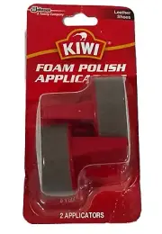 KIWI Foam Shoe Polish Applicators LEATHER Shoes Pack Of 2 NEW Sealed