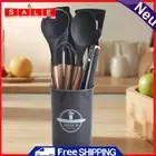 12Pcs Silicone Spatula Set Cooking Tools Kit Non-Stick Spatula Set for Kitchen