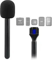 JCMOYUTY Stand for Magnetic Mic Holder DJI Mic Mini, Mic 1, Mic 2, Portable Handle for Rode Wireless Micro, GO 2 II, ME, Pro Wireless Lav Microphone Interview Handheld Handle Mount Adapter