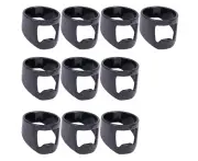 10pcs Stainless Steel Beer Ring Bottle Opener, Simple Ring Open Beer Bottle Ring Ring Bottle Opener,Black 11