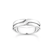 THOMAS SABO Crossed silver ring duo