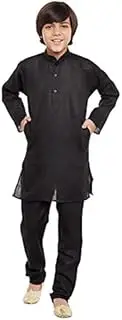 [Sojanya] Big Boy's Cotton Linen Kurta Pyjama Set