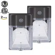 2-PACK Outdoor LED Wall Pack 26Watt 4000K Waterproof with dusk to Dawn Sensor