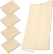 Alipis Muslin Cooking Burp Cloths 5pcs Pure Cotton Muslin Reusable Hemmed for Cheese Fabric Filtering