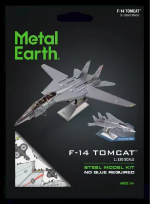 Fascinations Metal Earth F-14 Tomcat ~ 3D Steel Model Kit ~ #MMS458