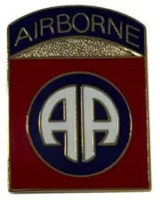 Pack of 6 82nd Army Airborne Motorcycle Hat Cap Lapel Pin M-135