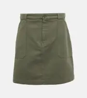 [A.P.C.] A.P.C. Lea cotton twill miniskirt AU 6 green