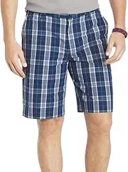 [IZOD] Mens Flat Front Colored Plaid ShortCasual Shorts