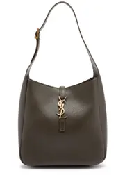 Saint Laurent Le 5 à 7 Small Leather Hobo bag - Taupe ONE SIZE