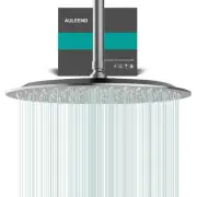 12 Inch Round Shower head, High Flow Stainless Steel Rainfall Shower Head, Hi...