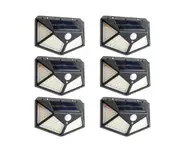 6pk Ultra 100 LED Solar Lights Garden Outdoor (Sydney Stock) Motion Sensor Light Security Flood Light Wall Lighting Waterproof