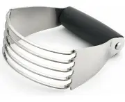 Dough Blender, Top Professional Pastry Cutter With Heavy Duty Stainless Steel Blades, Medium Size