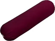Flew Bolster Cover 100% Cotton Plain Colours Bolster case Standard Size (Festival Fuschia)