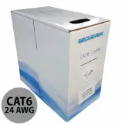 Securview CAT6 Solid Core Cable Unshielded, 24AWG (Grey) - 305m Pullbox CAT6G...