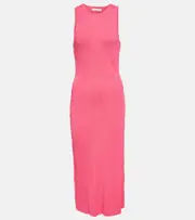 [Frame] Frame Ribbed-knit midi dress AU 16 pink