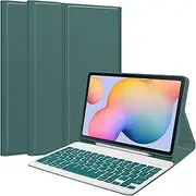 Tablet PC Bags Cases Sleeves Smart Case Compatible with Samsung Galaxy Tab S6 Lite 2024 SM-P620/P625/P627 Case with Keyboard,Detachable Wireless Keyboard Folio Cover Compatible with Samsung Tab S6 Li