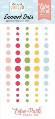 Echo Park Adhesive Enamel Dots-Have A Great Summer - 3 Pack