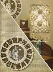Macrame Circle Frame & Hanging Lamp Pattern - Craft Book: #AC1 Accents