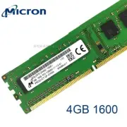 4GB Crucial (Micron) PC3L-12800S RAM DDR3L 1600Mhz 1.35V Memory Desktop RAM