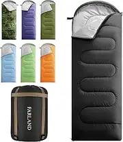FARLAND Sleeping Bags 30℉ for Adults Teens Kids with Compression Sack Portable and Lightweight for 3-4 Season Camping, Hiking,Waterproof, Backpacking and Outdoors