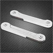 Indicators Flowing Turn Signal Front LED Flush Fork Turn Signals Light Brackets Lamp For Harley Touring Electra Street Glide Road King 1998-2021 Turn Signal Indicator(Chrome)