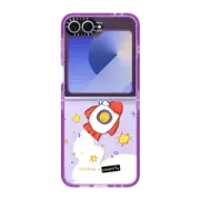 Galaxy Z Flip6 Impact Case Rocket Bun in Space