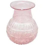 LVD Bud Vase Bubble Glass Home/Lounge Tabletop Boho Decor Small Pink Gum