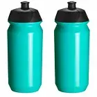 2x Tacx Shiva Cycling Water Bottles 500ml Mint Celeste - Suit Bianchi Road Bikes