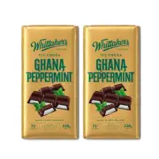 Whittaker's Ghana Peppermint Dark Chocolate 72% Cocoa 250g x 2