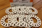 10 pack AMP CONNECT DATA PHONE ICON WHEEL 558199-8 WHITE 2.59 INCH