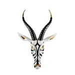 Lladro Antelope Mask Sculpture