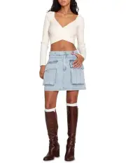 [Belle & Bloom] Dance in the Flames Skirt in Stonewash