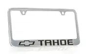 Chevrolet Tahoe New Logo Chrome Plated Brass Metal License Plate Frame Holder