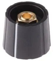 Sifam COLLET POTENTIOMETER KNOBS 21x17.7mm 10Pcs 6.35mm Shaft, Grey/Black