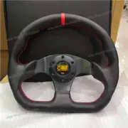 320mm Leather Flat D Shape Car Sports Drift Racing Steering Wheel Red Stiching (for: Toyota)