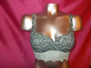 Victorias Secret PINK Push Up Padded Bralette Rose Lace SOLD OUT* MINT AZTEC LG
