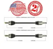 2 Front CV Axle Shafts P/S & D/S Complete Fits 06-07 B9 Tribeca & 08-14 Tribeca