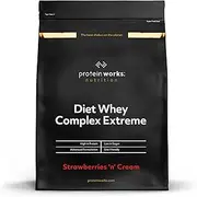Protein Works - Diet Whey Complex Extreme Protein Powder| Low Fat & Low Calorie Diet Shake | Vitamin & Mineral Rich | No Added Sugar | Strawberries 'n' Cream | 2 Kg