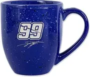 Rico Industries NASCAR Racing Daniel Suarez 16 oz Team Color Laser Engraved Speckled Ceramic Coffee Mug