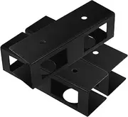 HOMSFOU 3Pcs Under Desk Mount Holder Black Metal Laptop Docking Station Stand for Ergonomic Workspace Space Saving Design Easy Installation Compatible with Laptops