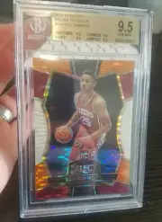 9.5 BGS Ben Simmons Rookie Select Prizm Refractor #141 Tri Color 2016 RC
