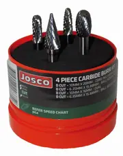 Josco JBS4 - 4 Piece Burr Starter Kit