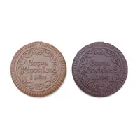 在飛比找蝦皮商城優惠-【CHL】原創 可愛巧克力餅乾小化妝鏡 收納 便攜 餅乾造型