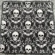 Marlo Lorenz Throw Pillow Cover NEW Sugar Skulls Black White Halloween 20x20 Zip