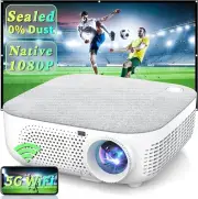 WISELAZER Projector Native 1080P Ultra HD Support 4k&Zoom/300''/Dust-Proof/HiFi